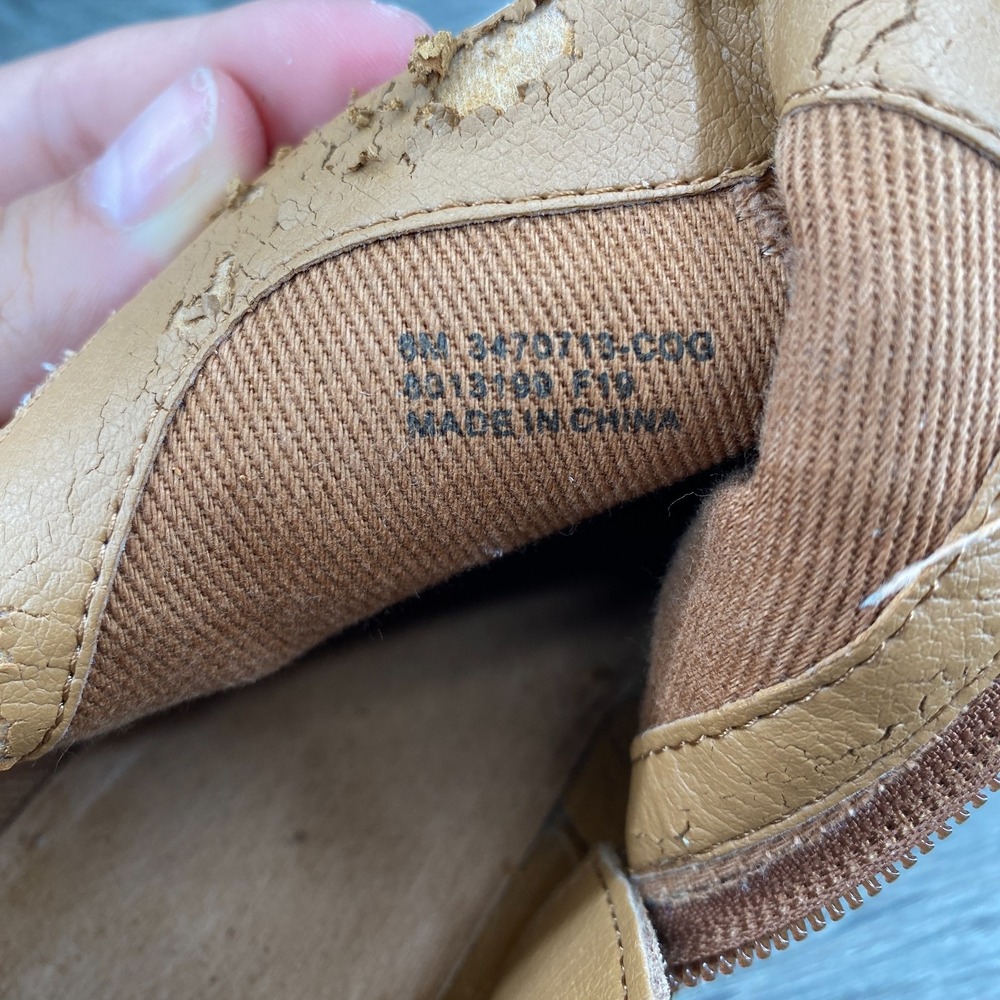 Frye & Co Suede Leather‎ Caden Slip On Ankle Bootie Block Heels Women's Size 8 - Picture 10 of 11